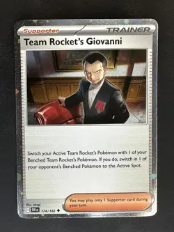 TEAM ROCKET'S GIOVANNI (COSMOS HOLO) 174/182 HOLO POKEMON NM - Image 1