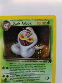 Dark Arbok Fossil Holo Pokemon Base WOTC - Image 4