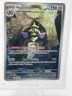 2023 Pokemon Paradox Rift - Aegislash Illustration Rare #210 – PSA 9 - Image 2