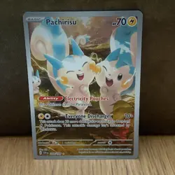 Pachirisu 208/198 Pokemon TCG Scarlet Violet Base Illustration Rare - Image 1