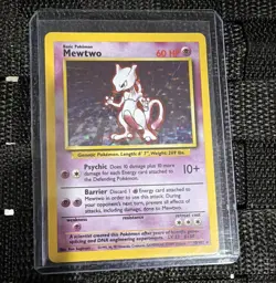 Pokemon TCG Base Set Mewtwo Holo Rare 10/102 WotC 1999 English 60 HP - Image 1