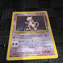 Pokemon TCG Base Set Mewtwo Holo Rare 10/102 WotC 1999 English 60 HP - Image 3