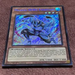 Yu-Gi-Oh! Masked HERO Fountain Secret Rare BLGG-EN029 1st Ed. NM - Image 5