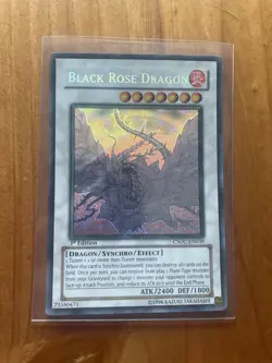Black Rose Dragon (Ghost Rare) 1st EDITION CSOC-EN039 Crossroads of Chaos - Image 3