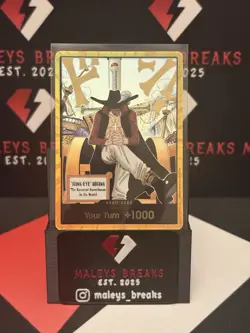 OP14 Gold DON!! Card Hawk Eye Mihawk The Azure Seas Seven One Piece CCG ENGLISH - Image 3