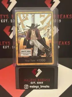 OP14 Gold DON!! Card Hawk Eye Mihawk The Azure Seas Seven One Piece CCG ENGLISH - Image 4