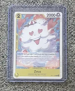 One Piece Zeus - A Fist of Divine Speed #OP11-106 R Foil - Image 1