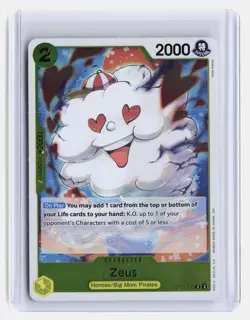 Zeus One Piece A Fist of Divine Speed #OP11-106 Rare Foil - Image 1