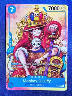 One Piece TCG Monkey D. Luffy P-043 No Stamp 2024 Convention Promo English - Image 1
