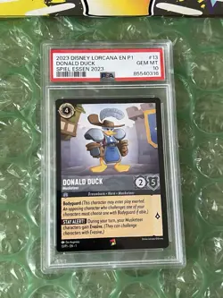 2023 Disney Lorcana Donald Duck Musketeer Spiel Essen Promo #13 EN P1 PSA 10 - Image 2