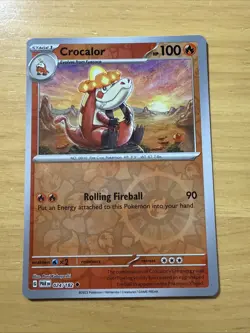 Pokemon TCG Crocalor Paradox Rift 024/182 Reverse Holo Uncommon Card - Image 2