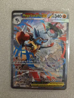 Mega Lucario Ex Alternate Art 179/132 Mega Evolution Secret Rare Pokemon Card NM - Image 1
