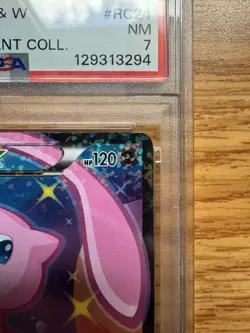 [PSA 7 NM] 2013 POKEMON B&W MEW EX #RC24 LEGENDARY TREASURES RADIANT COLLECTION - Image 3