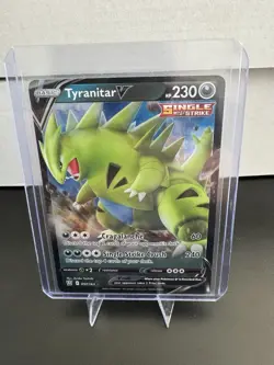 Pokemon TCG Battle Styles Tyranitar v Ultra Rare Holo Card #097/163 - Image 1