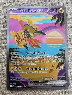 Pokemon TCG Paradox Rift Tapu Koko ex 247/182 SV04 - Image 1