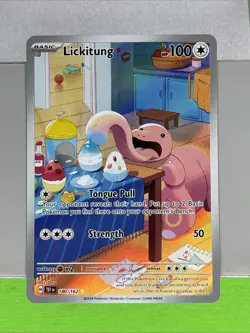 Lickitung 180/162 Pokemon TCG Temporal Forces Illustration Rare - Image 1