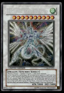 Majestic Star Dragon 2009 Collectors Tin CT06-EN003 Secret Rare Yugioh LP - Image 1