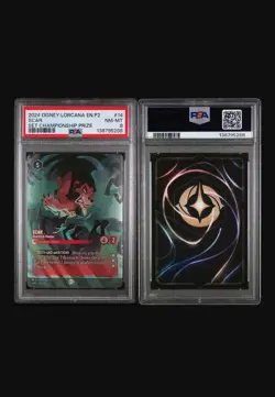 Ravensburger Disney Lorcana Scar Heartless Hunter Foil PSA 8 14/P2 - Image 1