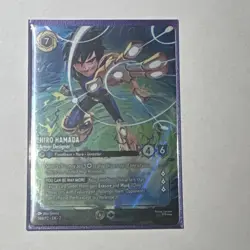 Disney Lorcana Top 8 Promo Super Rare Hiro Hamada - Armor Designer 248/P2 Foil - Image 1