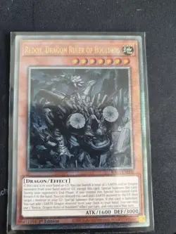 Yu-Gi-Oh Reactan, Dragon Ruler of Pebbles RA03-EN254 Quarter Century Rare Card - Image 1