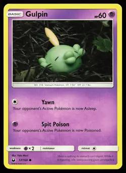 Gulpin 57/168 Common Celestial Storm Yuka Morii Pokemon Card - Image 1