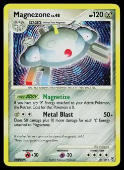 Pokemon Card - Magnezone Diamond & Pearl 8/130 Holo Rare - Image 1