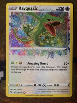 Rayquaza - 138/185 - Pokemon Vivid Voltage Sword & Shield Amazing Rare Card NM - Image 2