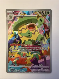 Ludicolo 095/094 Illustration Rare 2025 Pokemon Phantasmal Flames Card NM - Image 1