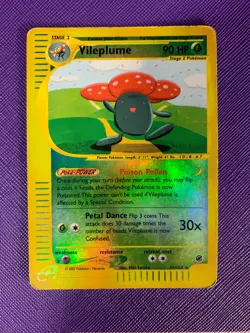 Pokemon TCG Expedition Vileplume Reverse Holo Card 31/165 Vintage HP Condition - Image 1
