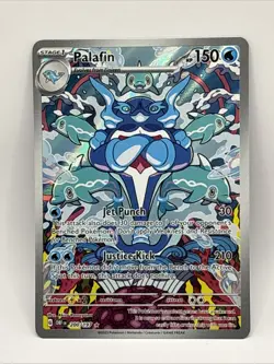 Pokemon TCG Palafin Sv03: Obsidian Flames Holo Illustration Rare Card 200/197 - Image 1