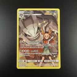 Steelix 247/236 Pokemon Cosmic Eclipse Holo Full Art Card - Image 1