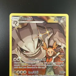 Steelix 247/236 Pokemon Cosmic Eclipse Holo Full Art Card - Image 2