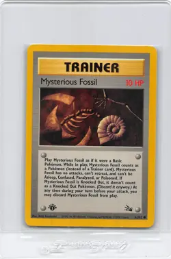 MYSTERIOUS FOSSIL 62/62 - 1ST EDITION - Fossil - VINTAGE Pokemon Card - NM/M - Image 1
