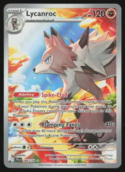 SV09: Journey Together Lycanroc #166/159 Pokemon Card - Image 1
