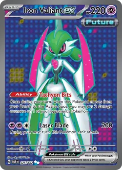 SV04: Paradox Rift Iron Valiant ex #225/182 Pokemon Card - Image 1