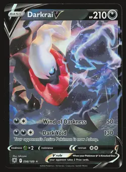 SWSH10: Astral Radiance Darkrai V #098/189 Pokemon Card - Image 1