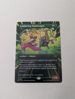 Lumbering Worldwagon (Borderless) Aetherdrift Foil - Image 1