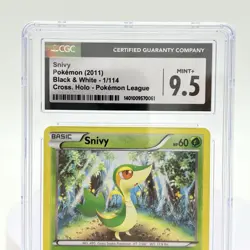 Pokemon Snivy Black & White Cross Holo Pokemon League 2011 CGC Mint+ 9.5 Card - Image 4