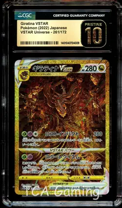 CGC 10 PRISTINE Giratina VSTAR 261/172 SECRET RARE Japanese Pokemon Card 009 - Image 1