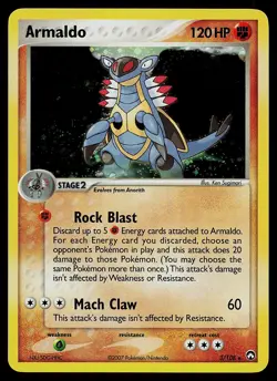 Pokemon Card - Armaldo Power Keepers 3/108 Holo Rare - Image 1