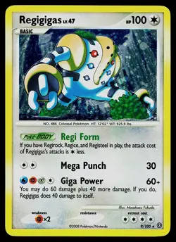 Pokemon Card - Regigigas Stormfront 9/100 Holo Rare - Image 1