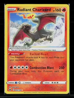 Pokemon 2023 Crown Zenith Radiant Charizard #20/159 - Image 1