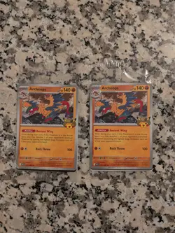 Two Pokemon Field Museum Fossil Exhibit Archeops Promo x2 SEALED 051/086 - Image 1