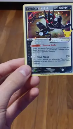 Pokemon TCG Greninja Star SWSH144 Promo Holo 130HP Mist Slash Sword & Shield - Image 1