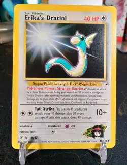 Erika's Dratini 42/132 Gym Heroes - Uncommon Pokemon Card - NM/Mint - Image 1