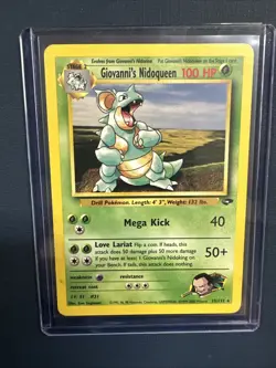 Pokemon TCG: Gym Challenge Giovanni's Nidoqueen #23/132 Regular Rare Card - Image 1