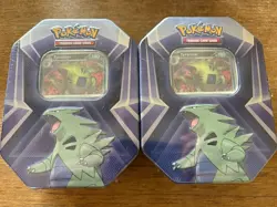 Lot Of 2 Factory Sealed Pokemon TCG - Tyranitar Tin - 2 Sealed Collectors Tins - Image 1