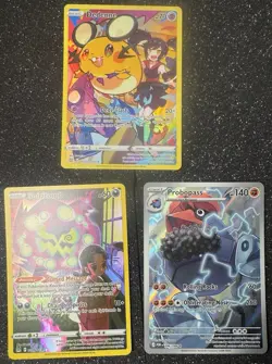 Pokemon Dedenne, Spiritomb & Probopass Holo Full Art 3-Card Lot TG07 EN 2022 - Image 1
