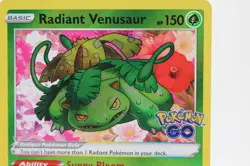 Radiant Venusaur 004/078 Radiant Rare Pokemon GO Pokemon NM - Image 2