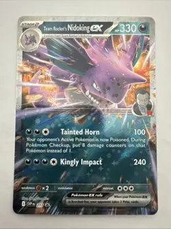 Pokemon TCG Team Rockets Nidoking Ex Black Star Promo SVP 217 Destined Rivals - Image 1